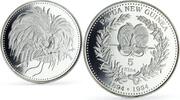 5 kina 1994 Papua New Guinea Papua New Guinea 5 kina Coinage 100 Years Paradise Bird proof silver coin 1994 PP
