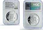 Barbados 5 dollars Barbados 5 dollars UNICEF Save the Children Child Year PF69 NGC silver coin 2001 -