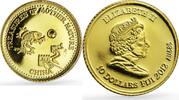 10 dollars 2012 Fiji Fiji 10 dollars Treasures China Carp Fish Fauna w/o Pearl proof gold coin 2012 PP