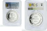 Exotic and Historic 500 pesos France Araucania Patagonia 500 pesos Laure Therese PR66 PCGS silver coin 2010 -