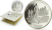 Kyrgyzstan 10 som Kyrgyzstan 10 som Chingiz Aitmatov Mother Field Train proof silver coin 2009 -