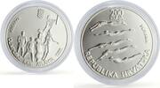 Croatia 200 kuna Croatia 200 kuna Atlanta Olympic Games Swimming Basketball proof silver coin 1996 -