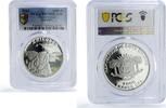 Cote d'Ivoire 1000 francs Ivory Coast 1000 francs Prehistoric Animals Smilodon Tiger PR70 PCGS silver coin 2011 -