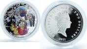 Niue 2 dollars Niue 2 dollars Children School Education Board Globe colored silver coin 2011 -