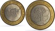 Burkina Faso 6000 francs Burkina Faso 6000 francs Oxpecker Bird Rhinoceros Four Africa Fantasy bimetal coin 2003 -