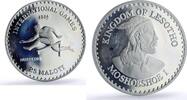 Lesotho 25 maloti Lesotho 25 maloti Hurdling International Games Rainbow Toned silver coin 1984 -