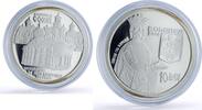 Romania 10 lei Romania 10 lei Cozia Monastery Church Mircea Cel Baltran Religion silver coin 2008 -