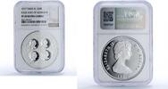 Turks and Caicos Islands 20 crowns Turks and Caicos Islands 20 crowns King George III PF70 NGC silver coin 1977 -