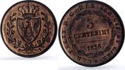 Italy 3 centesimi Italy Sardinia 3 centesimi Carlo Felice Charles Felix L Mark KM-126 copper coin 1826 -