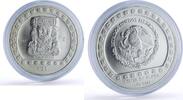 Mexico 5 pesos Mexico 5 pesos Huehueteotl Precolombina Aztec silver coin 1993 -