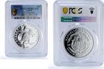 Liberia 10 dollars Liberia 10 dollars Corythosaurus Preserve Planet Earth Dinosaurs PR68 PCGS silver coin 1993 -