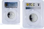 Chad 4500 francs Chad 4500 CFA Croissance Lamb IDAC 3 Africa Elephant MS68 PCGS silver coin 2005 -