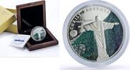500 togrog 2008 Mongolia Mongolia 500 togrog Christ Redeemer Brazil New Wonders proof silver coin 2008 PP