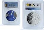 Palau 5 dollars Palau 5 dollars Alligator KM-938 Crocodile Ship PR 70 PCGS silver coin 2022 -