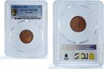 Somalia 1 centesimo Italy Somalia 1 centesimo Regular Coinage Elephant MS64 PCGS brass coin 1950 -