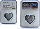 Palau 5 dollars Palau 5 dollars Precious Heart KM-800 Love Gifts MS 67 NGC silver coin 2018 -