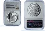 Mexico 5 pesos Mexico 5 pesos Lobo KM-627 Wildlife Fauna WWF Wolf PF 68 NGC silver coin 1998 -
