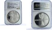 Mexico '-1 Mexico Football World Cup Eagle Obv. Jules Rimet 23g PF 68 NGC silver medal 1970 -