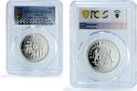 Somalia 50 shillings Somalia 50 shillings Elephant KM-206 Wildlife PR 70 PCGS silver coin 2008 -