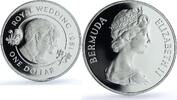 Bermuda 1 dollar 1981 Bermuda 1 dollar Wedding KM-28a Charles Diana Flow... 821.45 元 免费寄运