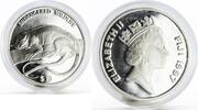 Fiji 10 dollars Fiji 10 dollars Endangered Wildlife series Fiji Banded Iguana silver coin 1997 -