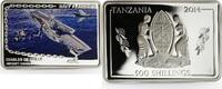 Tanzania 500 shillings Tanzania 500 shillings Navy Flagships series Charles de Gaulle silver coin 2014 -