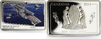 Tanzania 500 shillings Tanzania 500 shillings Navy Flagships series Charles de Gaulle silver coin 2014 -