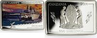 Tanzania 500 shillings Tanzania 500 shillings Navy Flagships series HMS Bulwark proof silver coin 2014 -