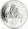Armenia 100 dram Armenia 100 dram 50th Anniversary of the United Nations Madonna silver coin 1995 -