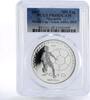 Mongolia 500 togrog Mongolia 500 togrog Football World Cup South Africa PR68 PCGS silver coin 2007 -