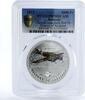 Burundi 5000 francs Burundi 5000 francs Savoia-Marchetti Plane Aviation PR70 PCGS silver coin 2015 -
