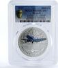 Burundi 5000 francs Burundi 5000 francs Vought F4U Corsair Plane Aviation PR69 PCGS silver coin 2015 -