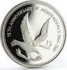 Lesotho 15 maloti Lesotho 15 maloti King Moshoeshoe II Independence Eagle proof silver coin 1981 -