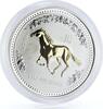 Australia 1 dollar Australia 1 dollar Lunar Series I Year of Horse gilded silver coin 2002 -