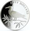 Belize 50 dollars Belize 50 dollars Endangered Wildlife Red Foot Booby Bird Fauna silver coin 1985 -