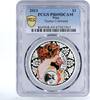 Niue 1 dollar Niue 1 $ Alphonse Mucha Zodiac Signs series Taurus PR69 PCGS silver coin 2011 -