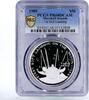 Marshall Islands 50 dollars Marshall Islands 50 $ First Soft Landing on Moon PR68 PCGS silver coin 1989 -