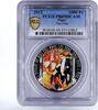 Niger 1000 francs Niger 1000 francs The Flirt Alphonse Mucha PR69 PCGS silver coin 2012 -