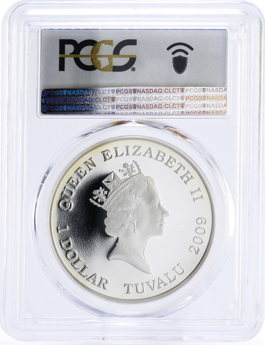 Tuvalu 1 dollar Welsh Privateer Sir Henry Morgan PR70 PCGS silver coin ...