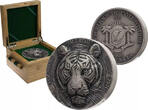 Ivory Coast 5000 Francs 2021 BIG FIVE ASIA TIGER 5 oz Silver Coin