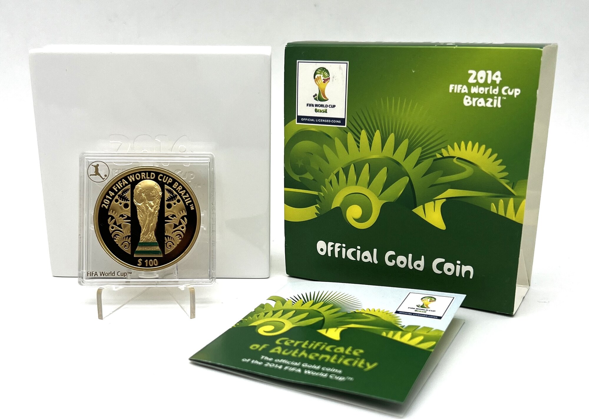 Solomon Islands 100$ 2014 FIFA World Cup Brazil Malachite Stones 1