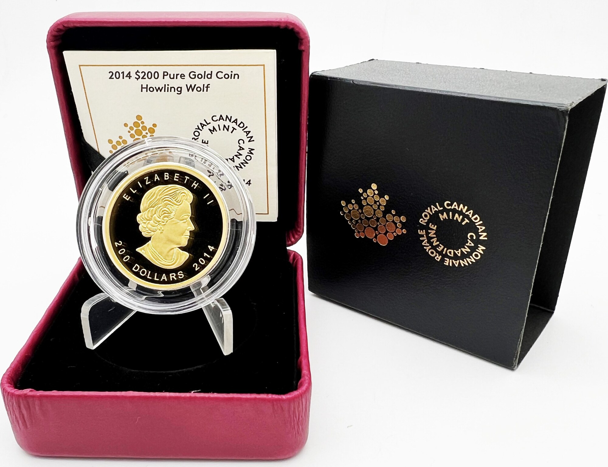 Canada 2014 200$ Call of the Wild Series HOWLING WOLF 1 oz Pure