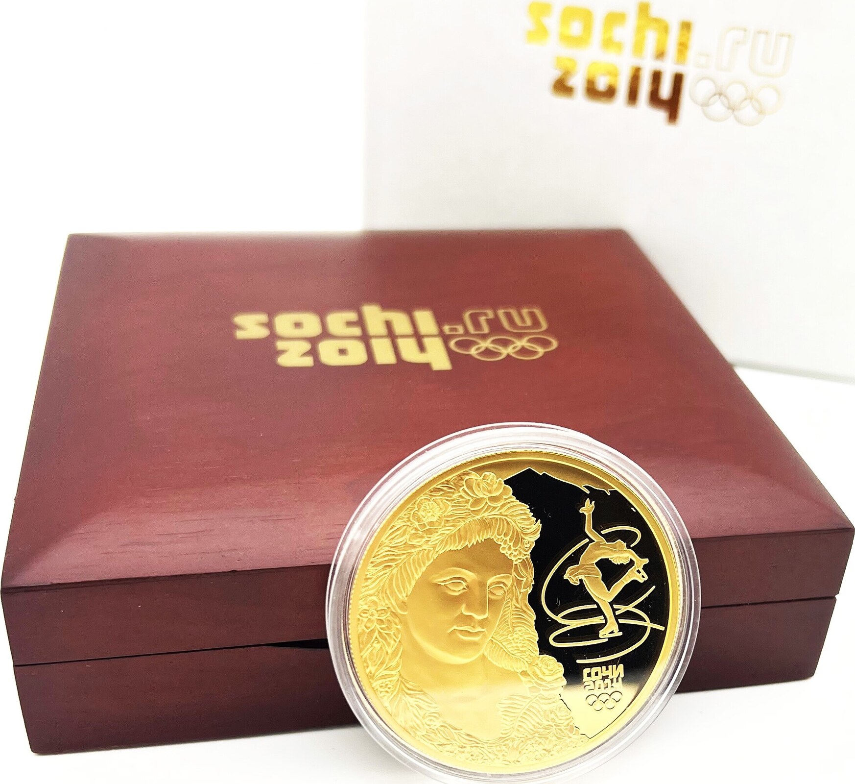 Russia 2014 1000 Rubles Fauna of Sochi Ice Skating 5 oz Gold Coin | MA ...