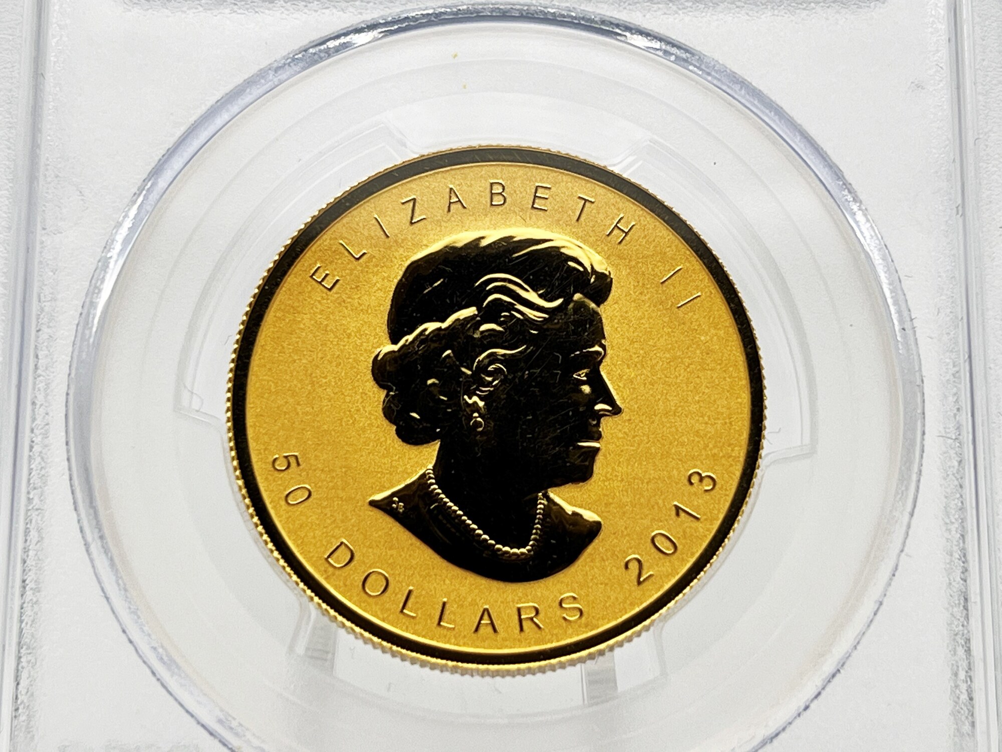 Canada 50$ 2013 Gold Maple Leaf Fractional 1 oz Pure Gold