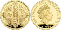 Great Britain 200£ Great Britain 2021 £200 Gothic Crown Quartered Arms 2 oz Gold Proof Coin -