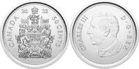 Canada 50 Cent King Charles III Royal Effigy Special Wrap Circulation Roll -