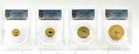 Australia Kangaroo Fourth Piece Set Gold Coin -
