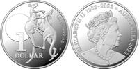 1$ 2023 Australia KANGAROO FIGHTING SPIRIT 1/2 oz Silver Coin 