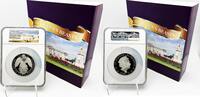 Great Britain 10 Pounds 2019 10 Pounds Queen's Beasts Falcon 10 oz Silver Coin NGC PF70 -