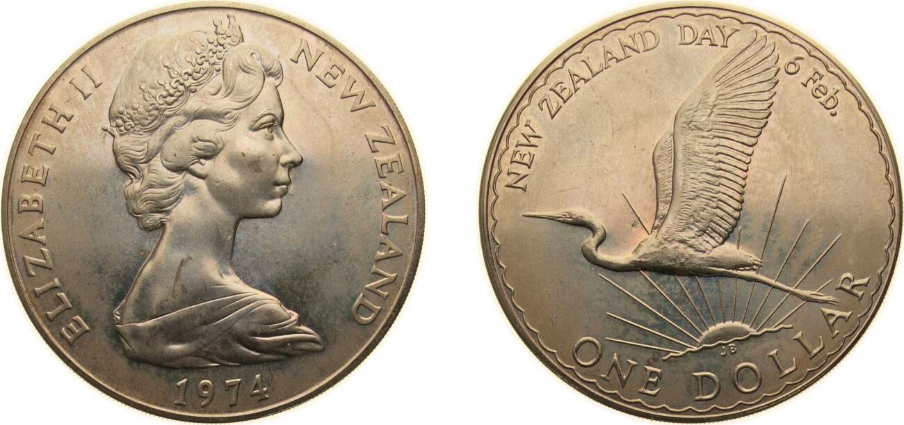 1974 Canberra Mint New Zealand State 1974 1 Dollar - Elizabeth II